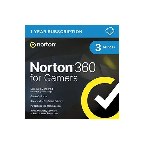 Norton 360 for Gamers – 3 Devices 2026 product artwork