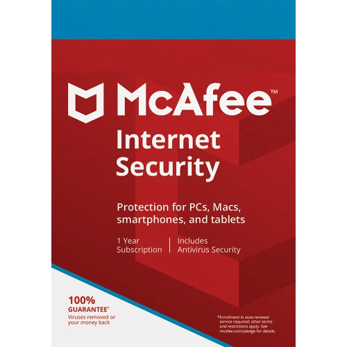 McAfee Internet Security – 1-Year / 1-Device product artwork