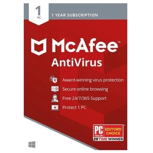 McAfee AntiVirus – 2-Year / 2-PC product artwork