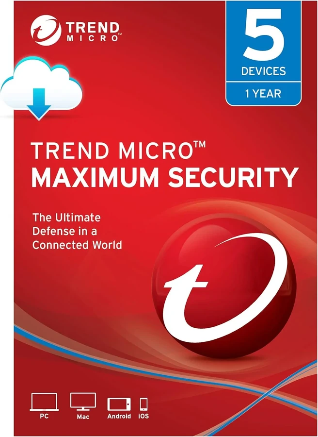 Trend Micro Maximum Security 5 User product artwork